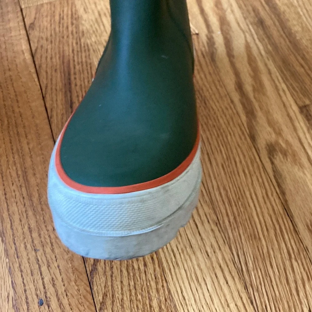 J. Crew Green and White Waterproof Rain & Snow Boots - Picture 7 of 13